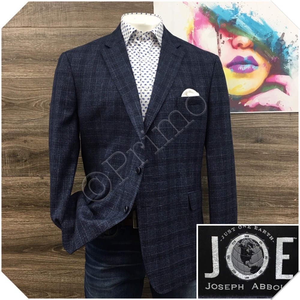 JOSEPH ABBOUD Mens Wool Blazer Sport Coat Casual Jacket Size 50L Slim Fit Suit